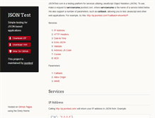 Tablet Screenshot of jsontest.com